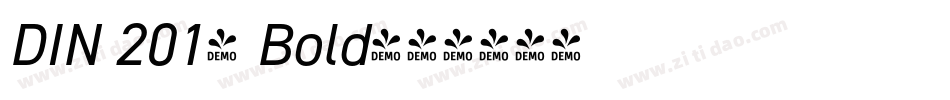 DIN 2014 Bold字体转换